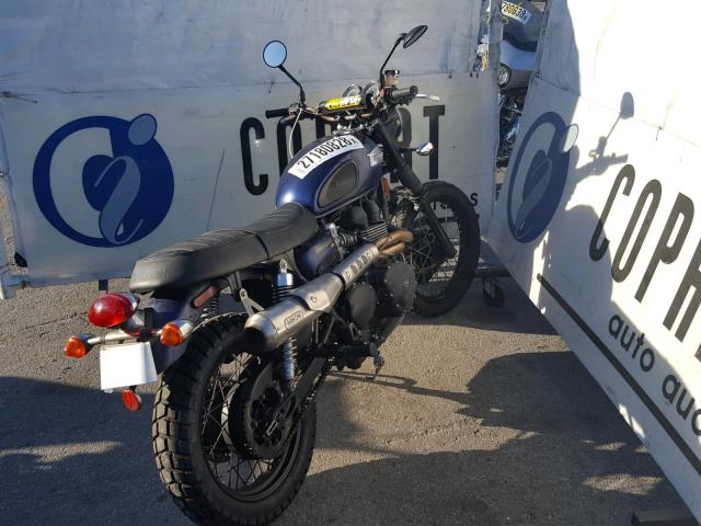 SMT925RN5ET614322 - 2014 TRIUMPH MOTORCYCLE SCRAMBLER BLUE photo 4