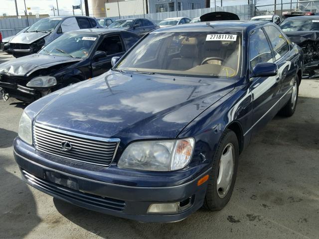 JT8BH28F1W0118832 - 1998 LEXUS LS 400 BLUE photo 2