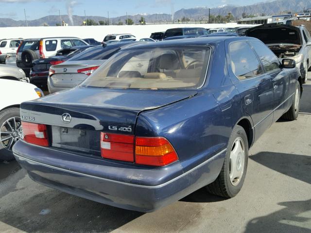 JT8BH28F1W0118832 - 1998 LEXUS LS 400 BLUE photo 4