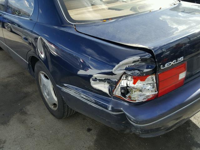 JT8BH28F1W0118832 - 1998 LEXUS LS 400 BLUE photo 9