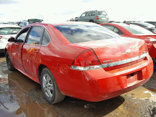 2G1WA5EK6A1239176 - 2010 CHEVROLET IMPALA LS RED photo 3