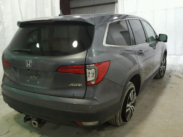 5FNYF6H58GB041220 - 2016 HONDA PILOT EXL GRAY photo 4