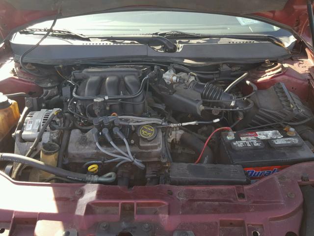 1FAFP56U57A204543 - 2007 FORD TAURUS SEL RED photo 7