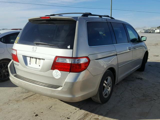 5FNRL38766B039476 - 2006 HONDA ODYSSEY EX SILVER photo 4