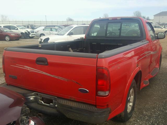 1FTRF17W4XNA31979 - 1999 FORD F150 RED photo 4