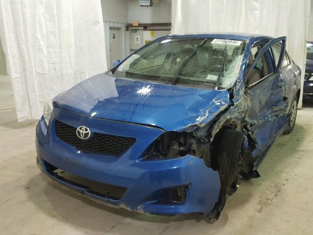 JTDBL40E199084051 - 2009 TOYOTA COROLLA BA BLUE photo 2