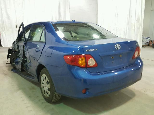 JTDBL40E199084051 - 2009 TOYOTA COROLLA BA BLUE photo 3