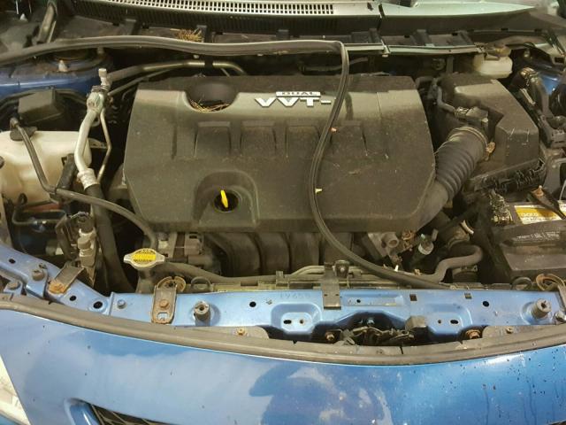 JTDBL40E199084051 - 2009 TOYOTA COROLLA BA BLUE photo 7