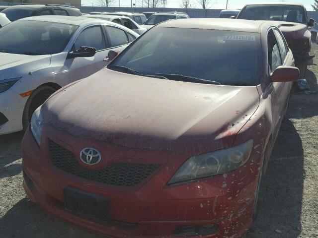 4T1BE46K59U400180 - 2009 TOYOTA CAMRY BASE RED photo 2