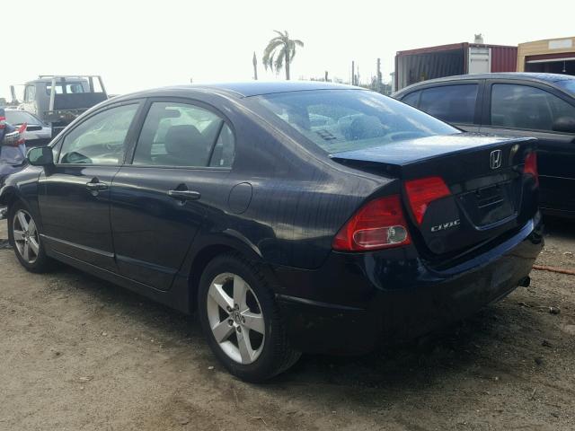 1HGFA16878L106919 - 2008 HONDA CIVIC EX შავი ფოტო 3