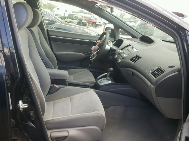 1HGFA16878L106919 - 2008 HONDA CIVIC EX შავი ფოტო 5