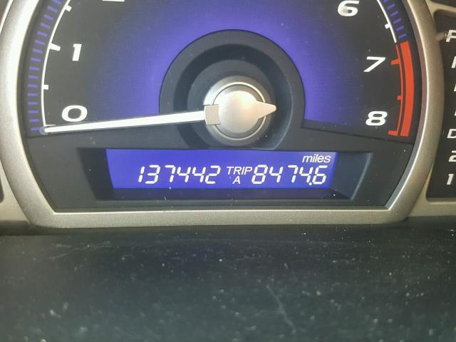 1HGFA16878L106919 - 2008 HONDA CIVIC EX შავი ფოტო 8