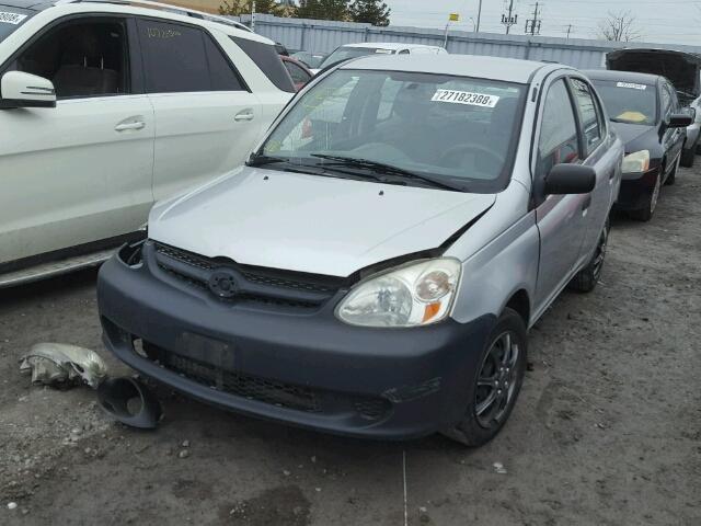 JTDBT123640324704 - 2004 TOYOTA ECHO GRAY photo 2