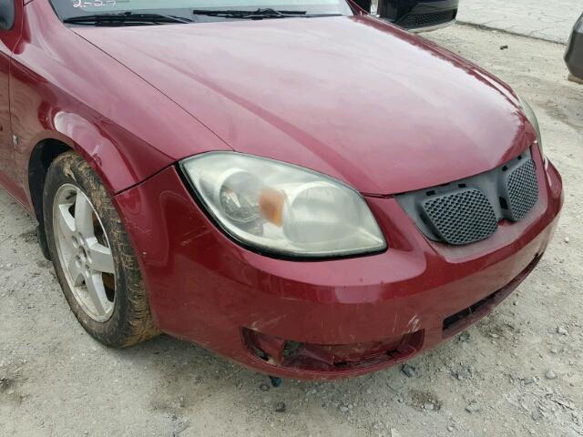 1G2AL18F787303424 - 2008 PONTIAC G5 MAROON photo 9