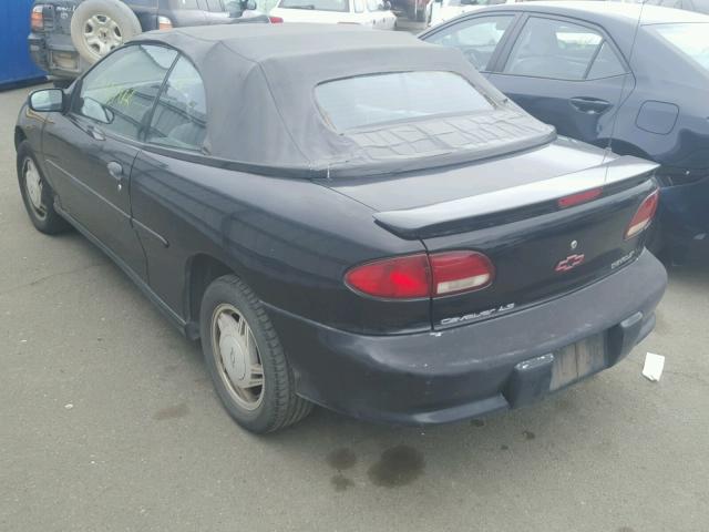 4G1JF32T4VB108197 - 1997 CHEVROLET CAVALIER L BLACK photo 3