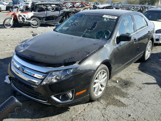 3FAHP0JA8CR380012 - 2012 FORD FUSION SEL BLACK photo 2