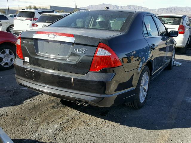 3FAHP0JA8CR380012 - 2012 FORD FUSION SEL BLACK photo 4