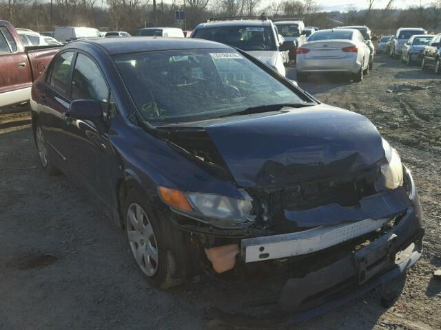 1HGFA15566L082083 - 2006 HONDA CIVIC LX BLUE photo 1