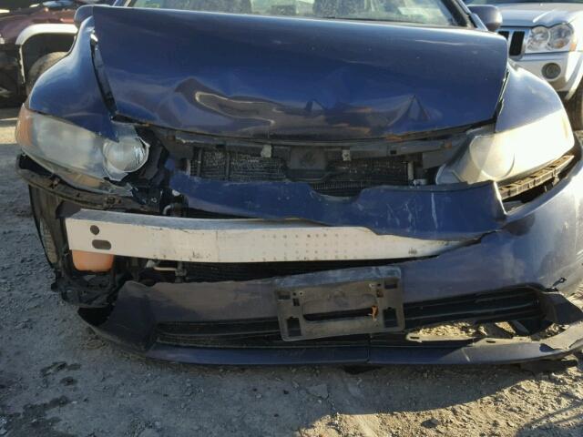 1HGFA15566L082083 - 2006 HONDA CIVIC LX BLUE photo 7