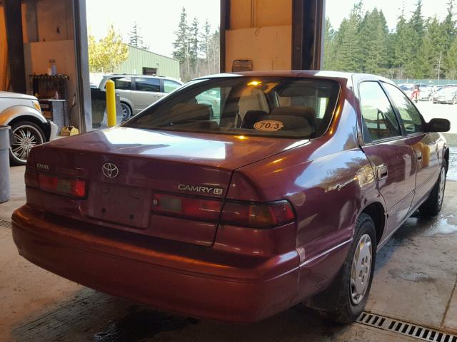 4T1BG22K1WU269345 - 1998 TOYOTA CAMRY CE MAROON photo 4