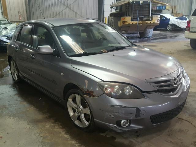 JM1BK143841152542 - 2004 MAZDA 3 HATCHBAC GRAY photo 1