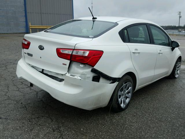 KNADM4A30D6282291 - 2013 KIA RIO LX Սպիտակ լուսանկար 4