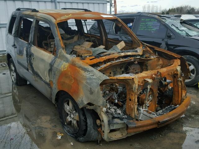 5FNYF4H22AB503112 - 2010 HONDA PILOT LX BURN photo 1