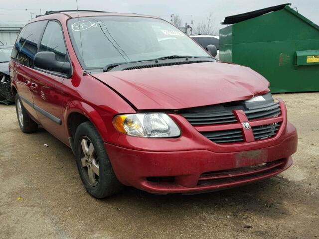 1D4GP45R96B747685 - 2006 DODGE CARAVAN SX RED photo 1