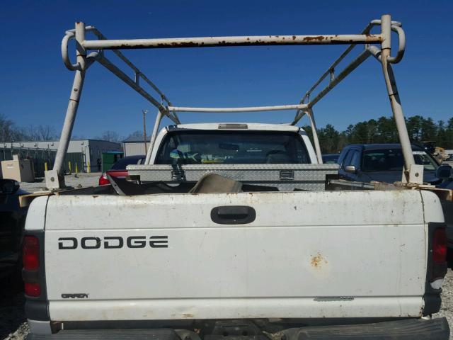 1B7HC16YXWS764402 - 1998 DODGE RAM 1500 WHITE photo 9