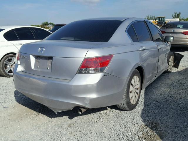 JHMCP26318C061677 - 2008 HONDA ACCORD LX SILVER photo 4