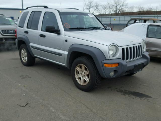 1J4GL48K14W220909 - 2004 JEEP LIBERTY SP SILVER photo 1