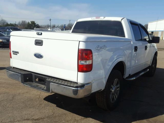 1FTPW14545KF00229 - 2005 FORD F150 SUPER WHITE photo 4