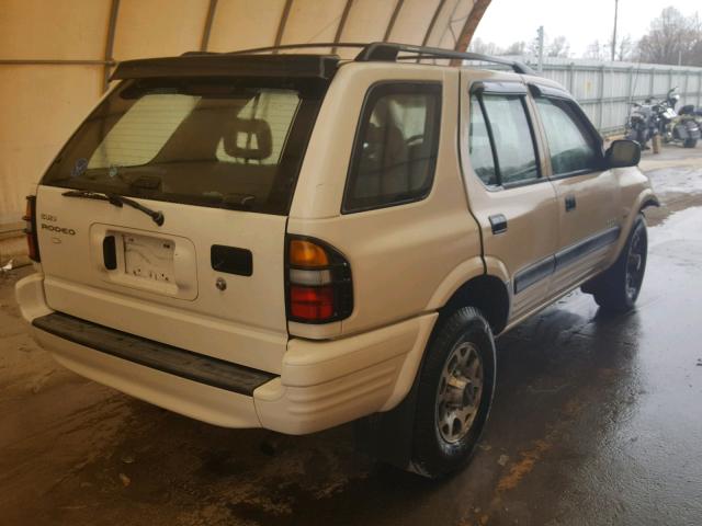 4S2CK58W9W4371595 - 1998 ISUZU RODEO S WHITE photo 4