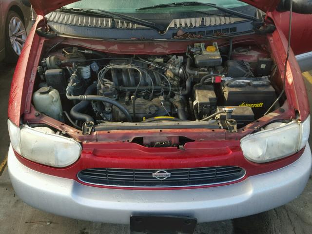 4N2XN11T9YD837250 - 2000 NISSAN QUEST SE RED photo 7