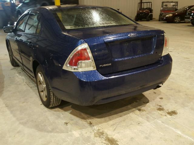 3FAFP07Z56R192881 - 2006 FORD FUSION SE BLUE photo 3