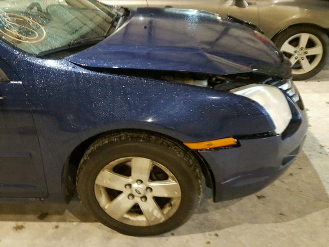 3FAFP07Z56R192881 - 2006 FORD FUSION SE BLUE photo 9