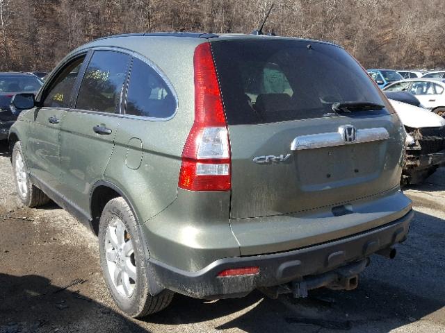 5J6RE48589L012130 - 2009 HONDA CR-V EX GREEN photo 3