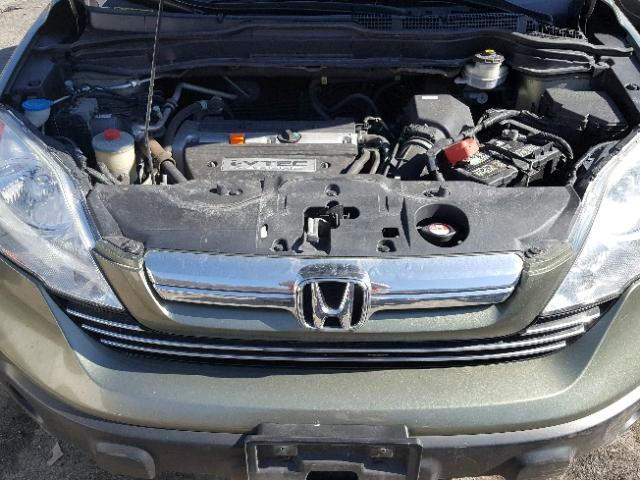 5J6RE48589L012130 - 2009 HONDA CR-V EX GREEN photo 7