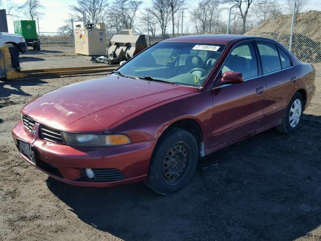 4A3AA46G73E195032 - 2003 MITSUBISHI GALANT ES RED photo 2