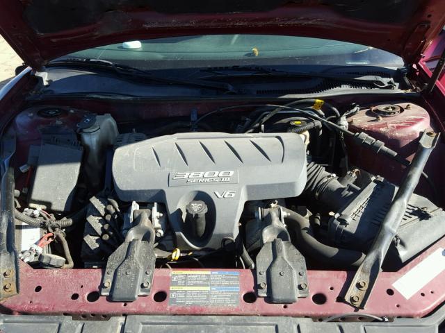 2G2WP522951197591 - 2005 PONTIAC GRAND PRIX Qırmızı foto 7