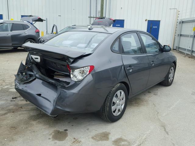 KMHDU46DX9U618337 - 2009 HYUNDAI ELANTRA GL CHARCOAL photo 4