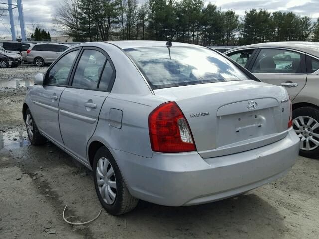 KMHCN46C26U016981 - 2006 HYUNDAI ACCENT GLS SILVER photo 3