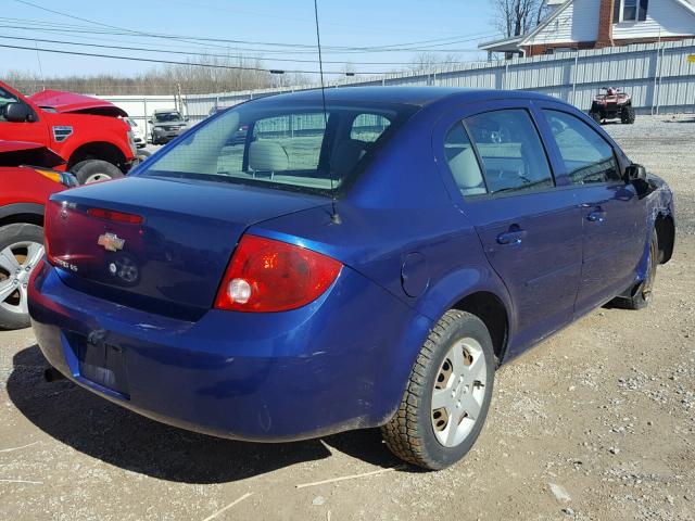 1G1AK55F377152096 - 2007 CHEVROLET COBALT LS BLUE photo 4