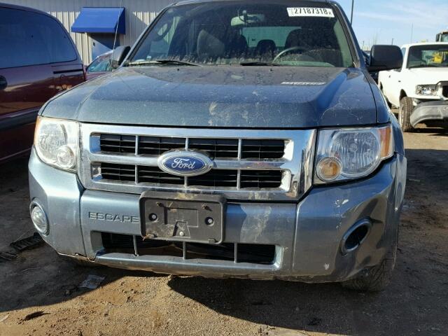 1FMCU9D71CKB25641 - 2012 FORD ESCAPE XLT BLUE photo 9