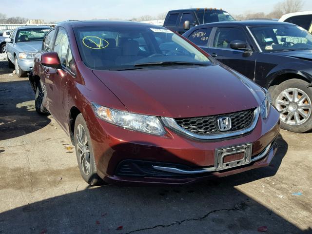 19XFB2F87DE090225 - 2013 HONDA CIVIC EX ბურგუნდია ფოტო 1