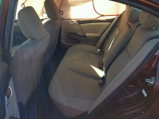 19XFB2F87DE090225 - 2013 HONDA CIVIC EX ბურგუნდია ფოტო 6