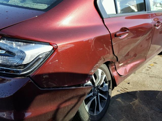 19XFB2F87DE090225 - 2013 HONDA CIVIC EX ბურგუნდია ფოტო 9