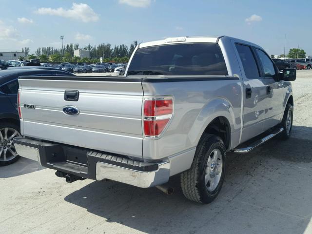 1FTEW1C82AFA78645 - 2010 FORD F150 SUPER SILVER photo 4