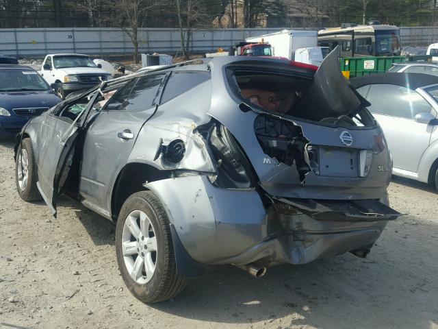 JN8AZ08W27W666940 - 2007 NISSAN MURANO SL GRAY photo 3