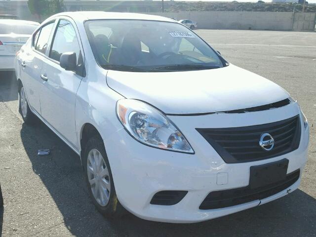 3N1CN7AP5EL876191 - 2014 NISSAN VERSA S/S WHITE photo 1